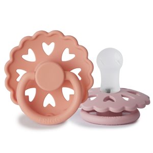FRIGG Fairytale - Round Silicone 2-Pack Pacifiers - The Princess and the Pea/Thumbelina - Size 1
